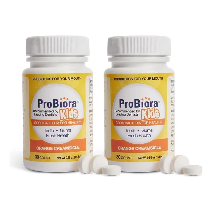 Tabletas Masticables Probióticas ProBiora Kids Cuidado Bucal Infantil 30 Unidades