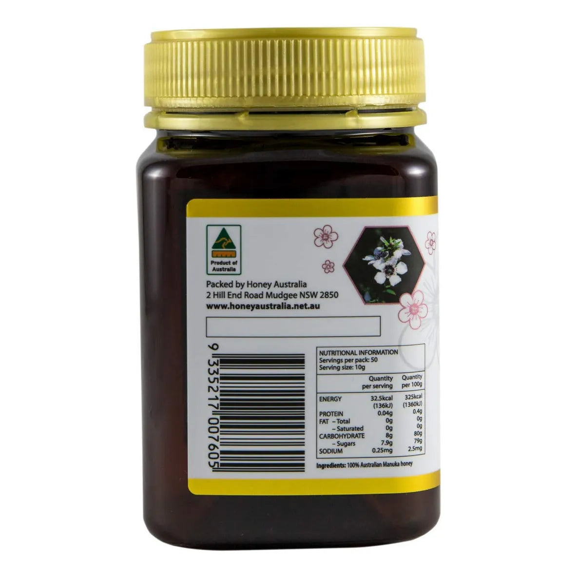 Miel De Manuka MGO 263 Cruda Orgánica Pura Edulcorante Natural