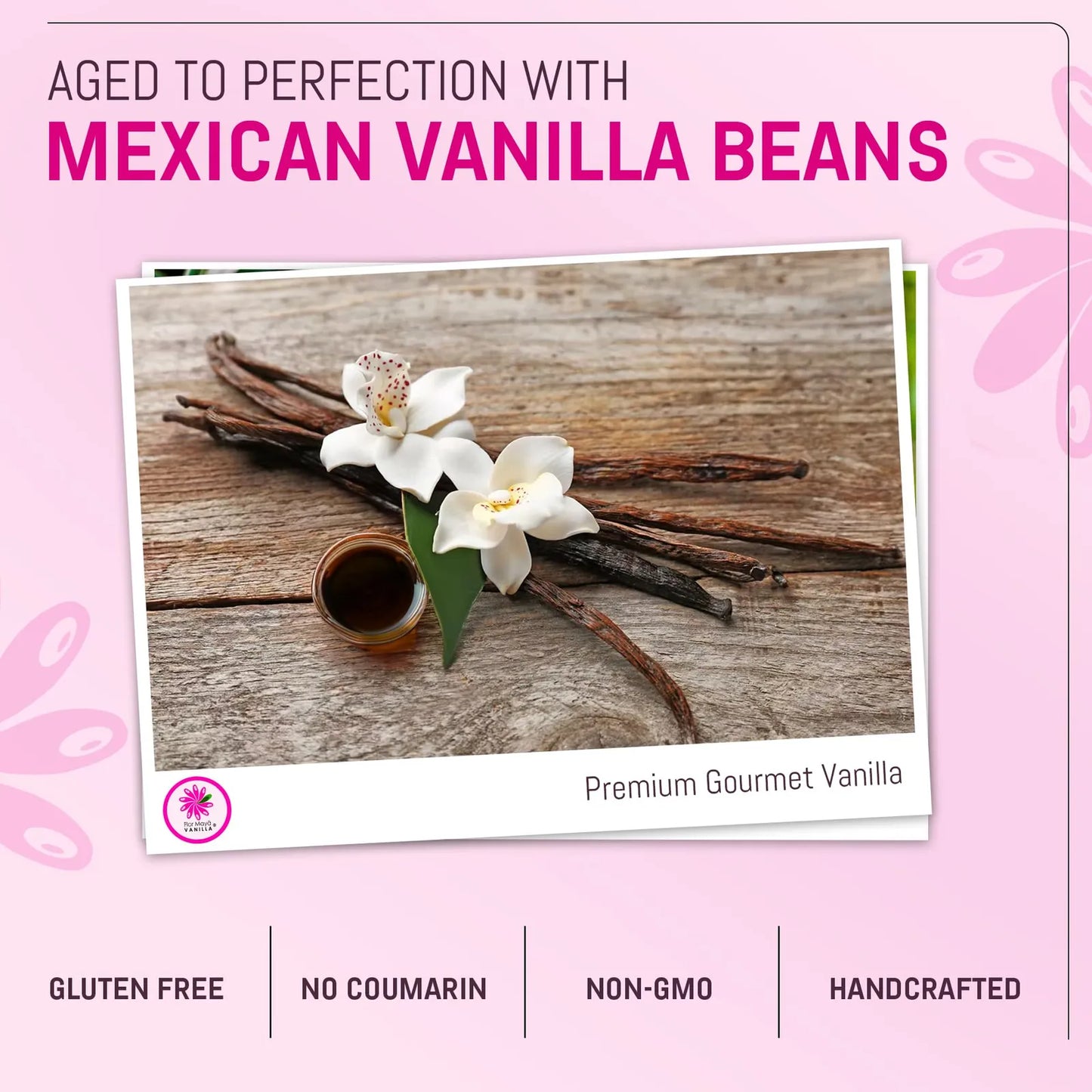 Extracto De Vainilla Natural Envejecido Premium 8.45 Onzas Para Repostería Y Cocina Gourmet
