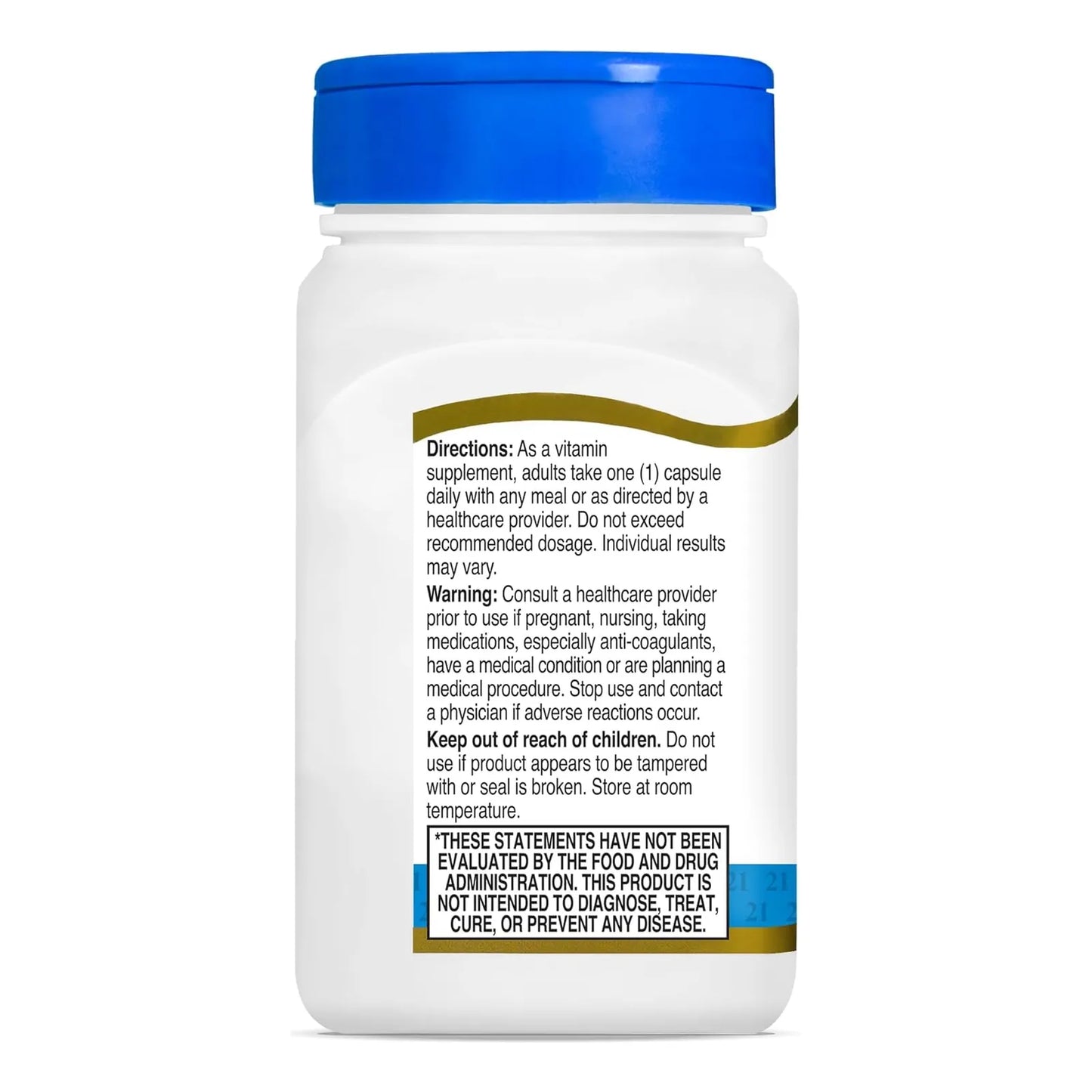 Vitamina K2 Mk7 100 Mg 110 Cápsulas Vegetarianas Huesos Corazón 21st Century