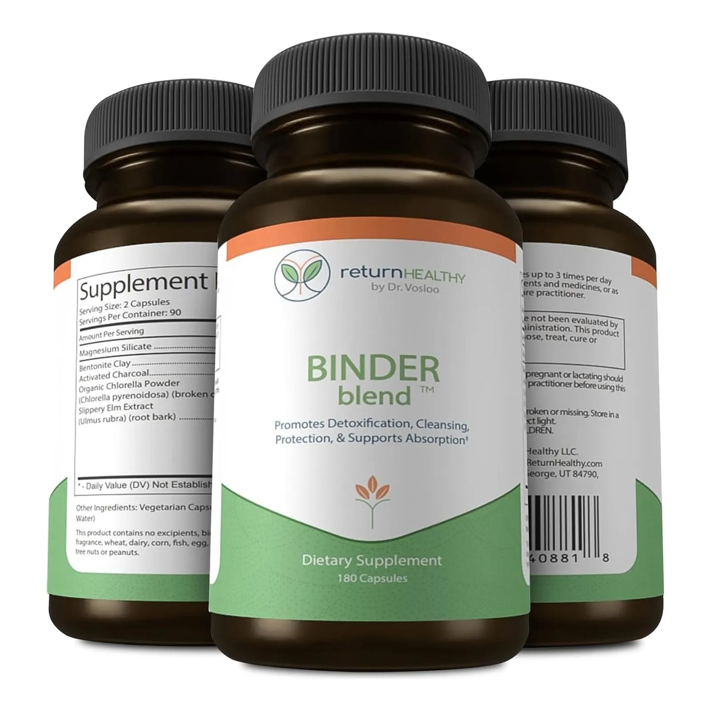 Cápsulas Desintoxicantes Con Carbón Activado Y Clorella Orgánica Limpieza Intestinal 180 Cápsulas
