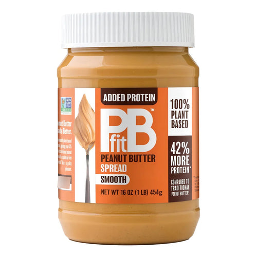 Pbfit Mantequilla De Mani Para Untar 100% Natural 454 Gr Proteína y Sabor