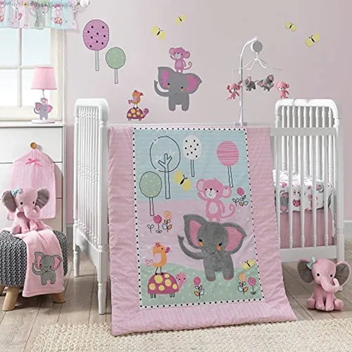 Bedtime Originals Twinkle Toes Peluche Elefante Rosa Juguete Suave Para Niños