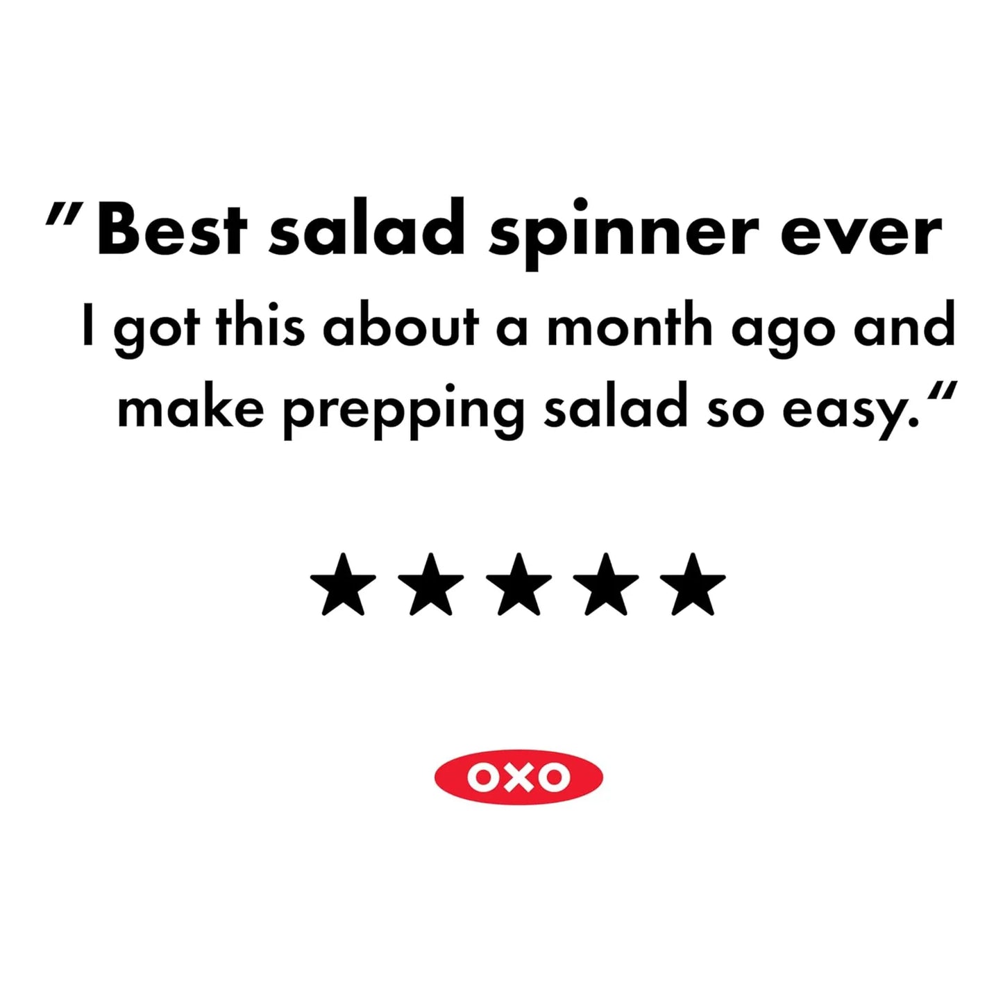 Oxo Good Grips Large Salad Spinner Mezclador De Vegetales 6.22 Qt Blanco Secado Rapido Y Facil