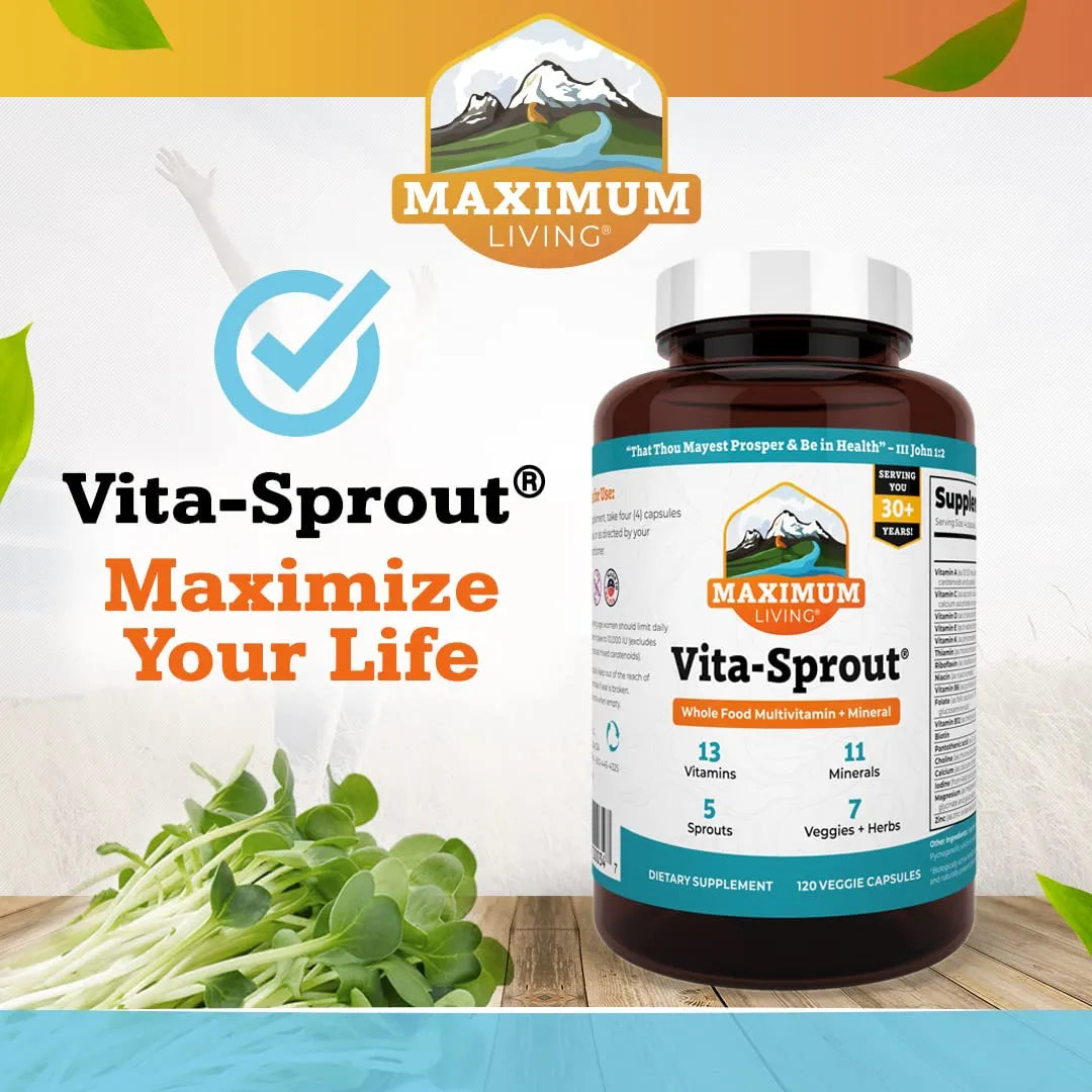 Multivitamínico Vita Sprout 120 Cápsulas Cabello Piel Uñas Saludables Y Soporte Inmunológico