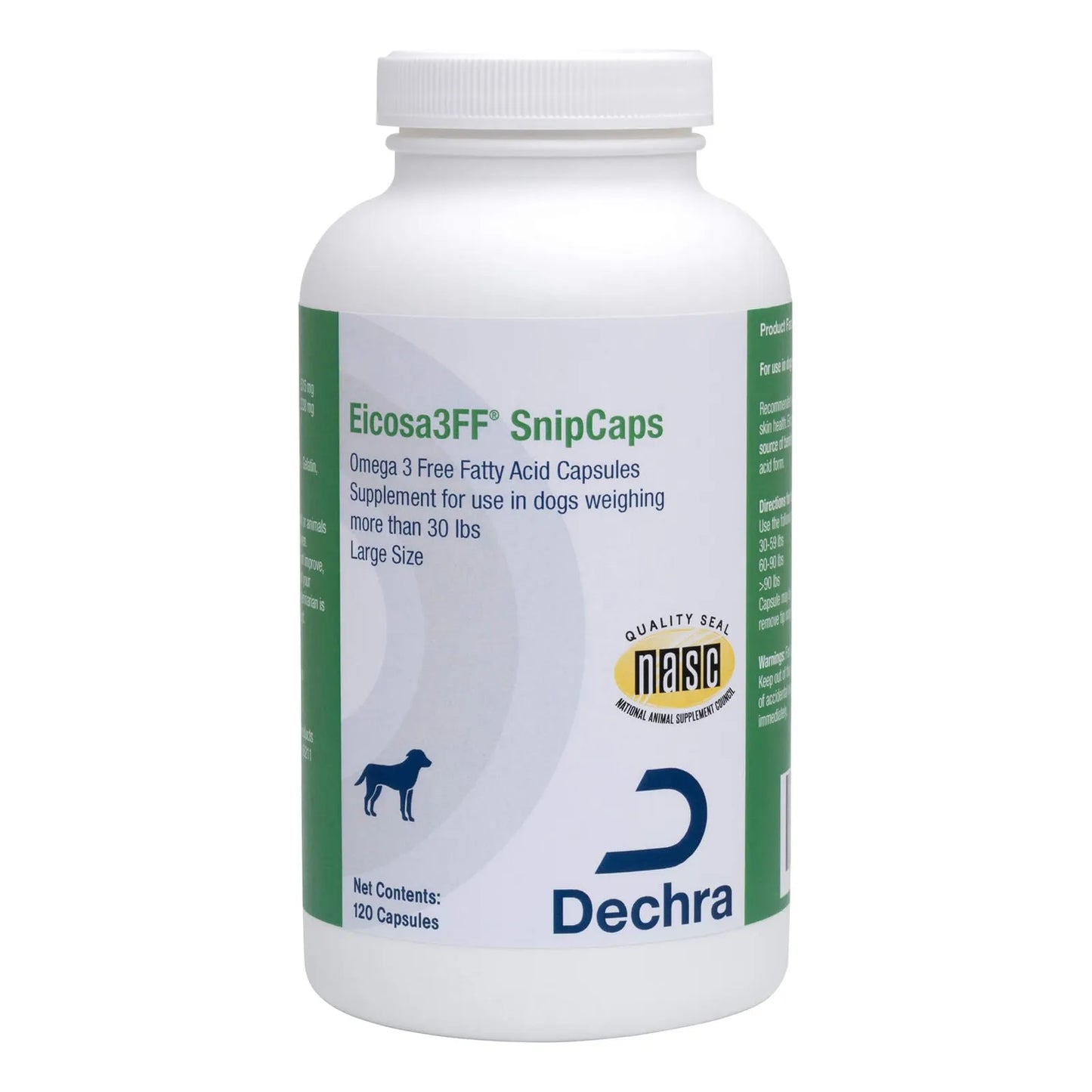 Cápsulas Omega 3 Para Perros Grandes SnipCaps 120 Unidades Piel Y Articulaciones