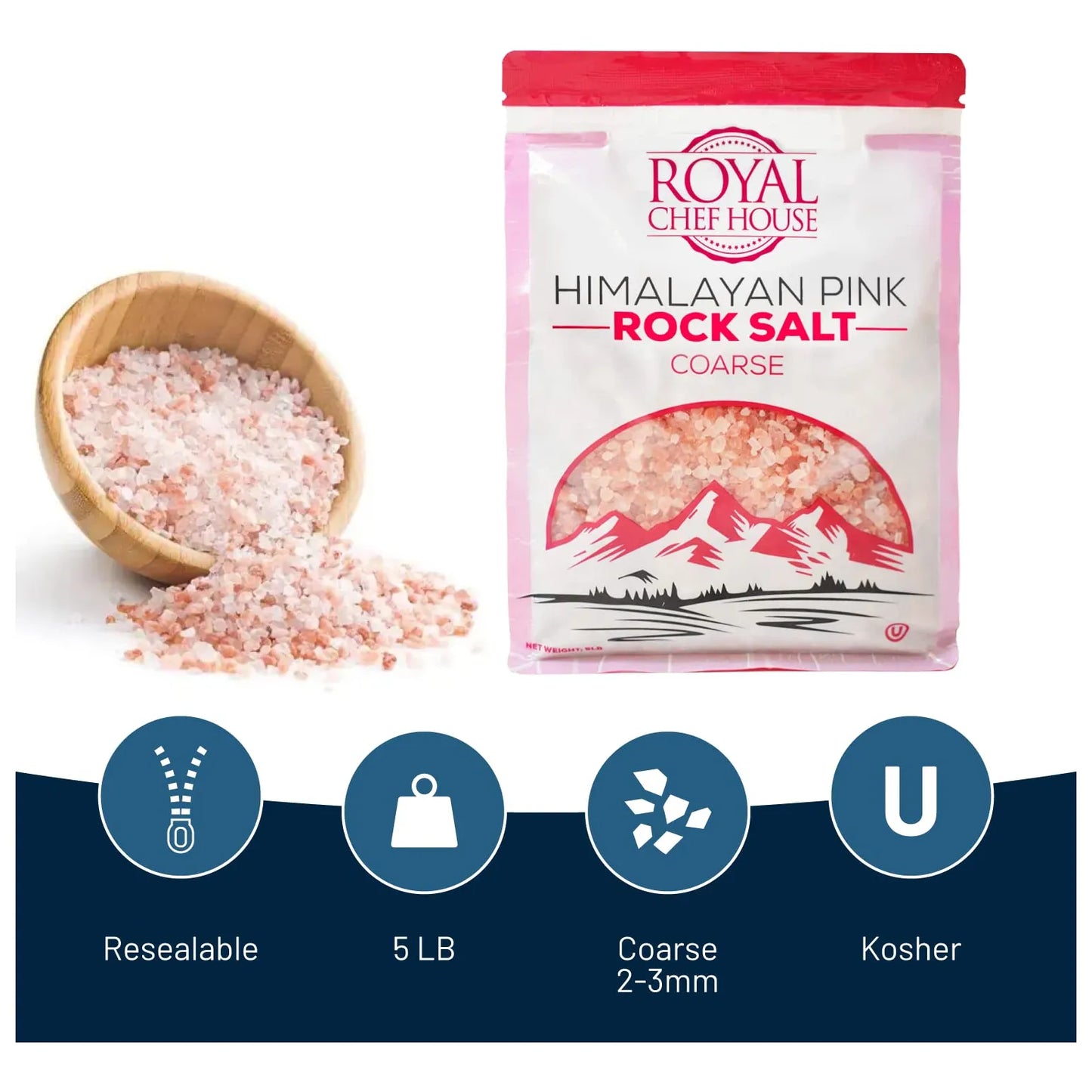 Sal Rosa Del Himalaya Cristales Gourmet 2 27 Kg 100 Natural 84 Minerales