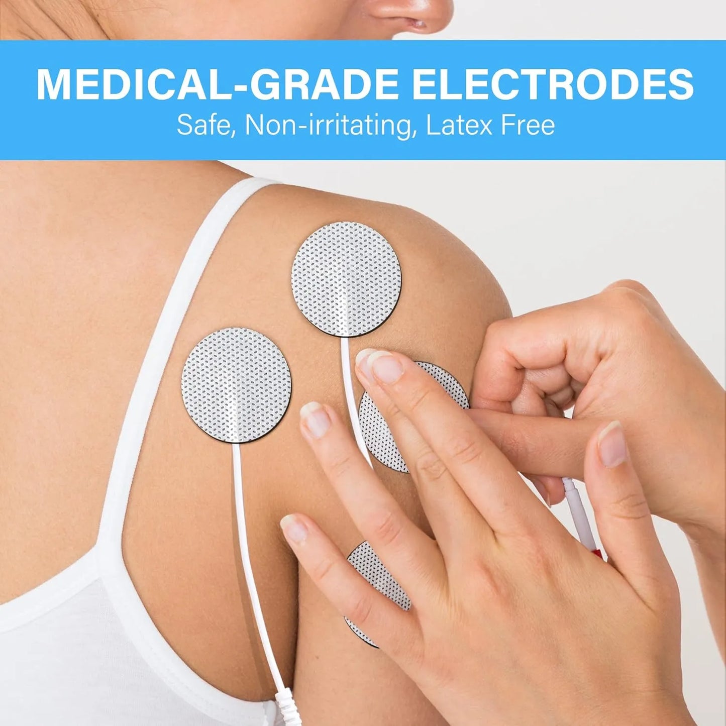 Masajeador De Electrodos EMS LotFancy Alivia Dolores Musculares Y Tensión