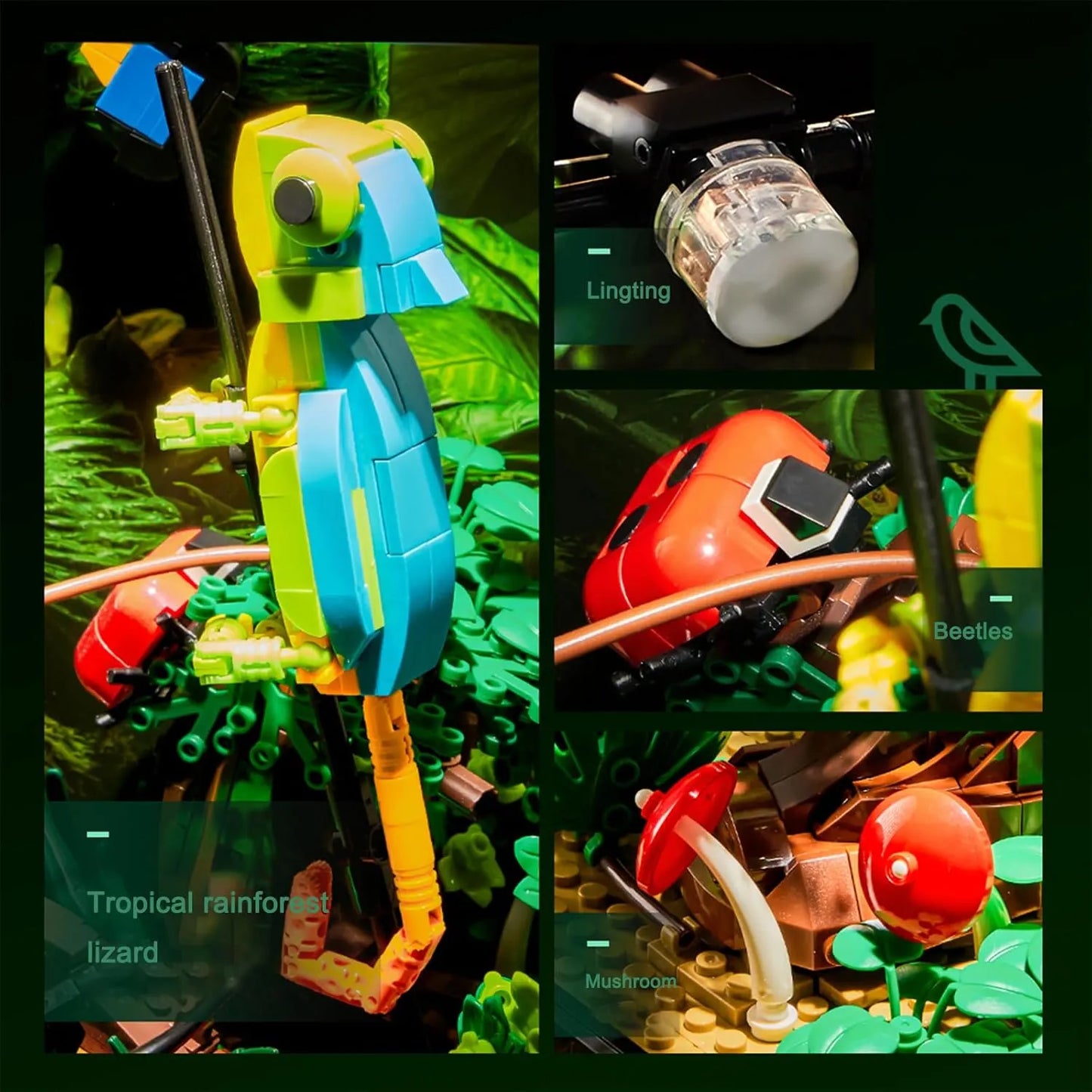 Juego Construccion Mariposas Botanicas Jardín Adultos 1284 Piezas Educativo