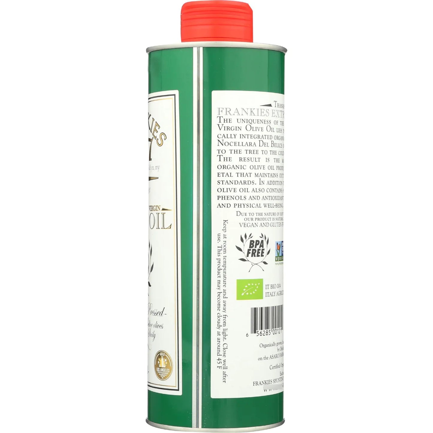 Aceite De Oliva Extra Virgen Orgánico Siciliano Frankies 500ml Lata Premium