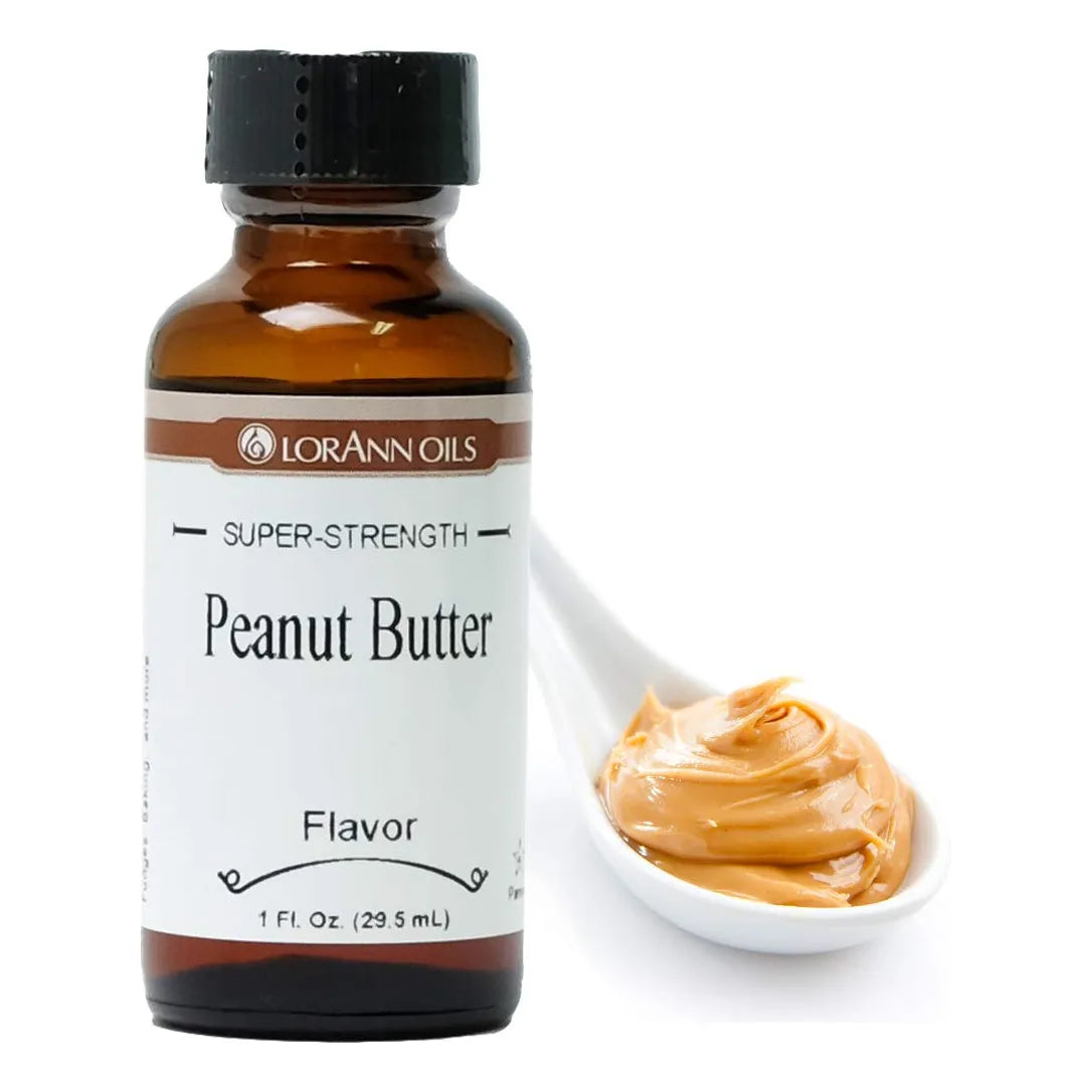 Lorann Peanut Butter Ss Flavor Botella De 1 Onza Sabor Intenso Y Natural