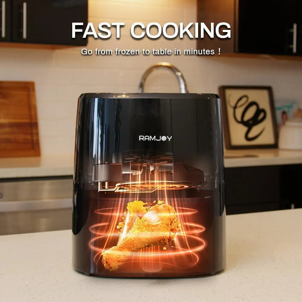 Freidora De Aire 3.8 Cuartos 8 En 1 Cocina Saludable Y Rapida