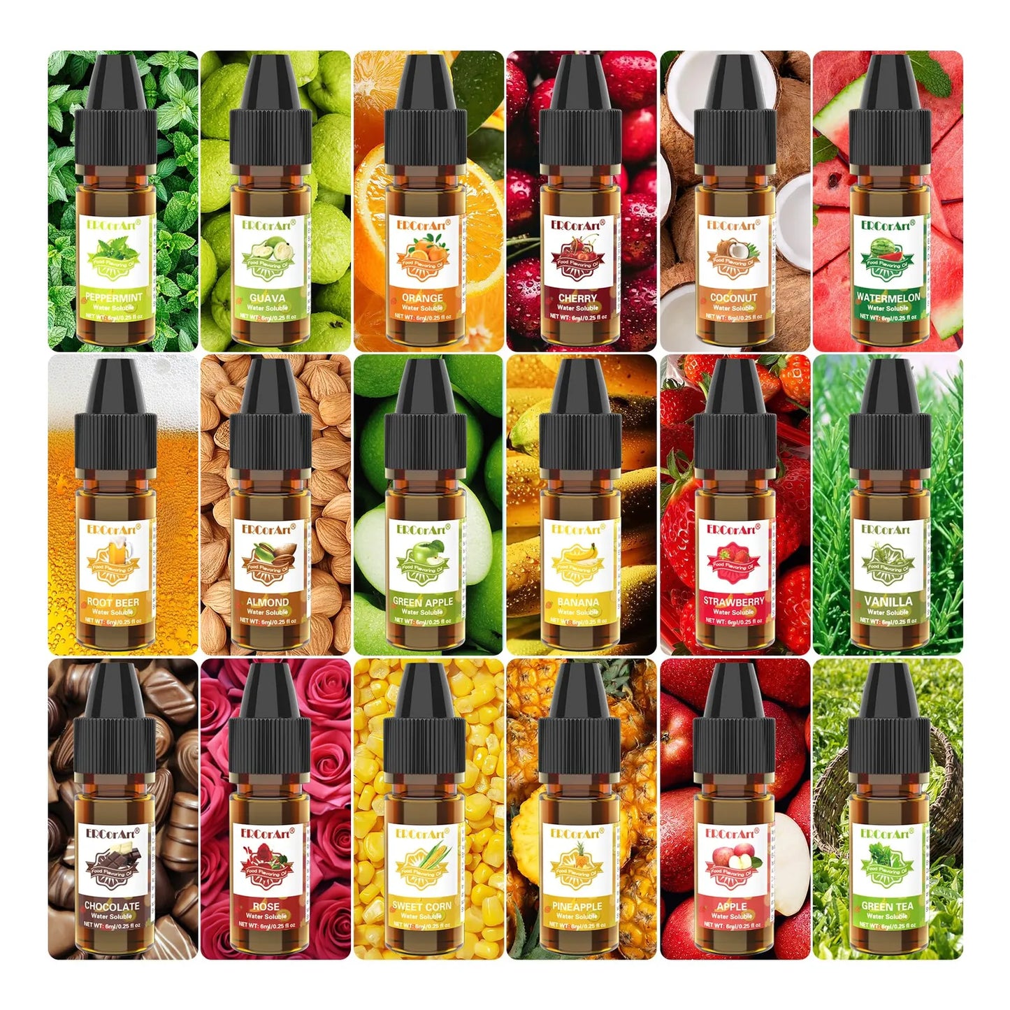 Aceite Aromatizante Concentrado De Caramelo Sabor Piña Y Fresa 36 Sabores Para Cocinar Hornear Y Más