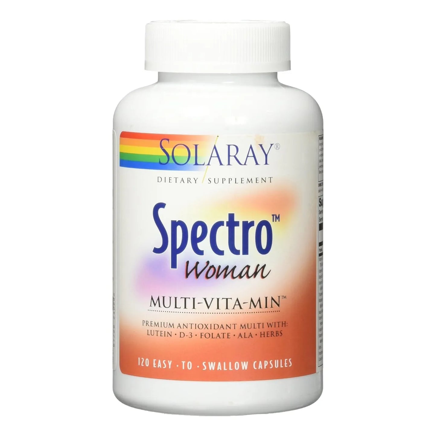 Multivitaminico Solaray Mujer 120 Tabletas Nutricion Completa Energia