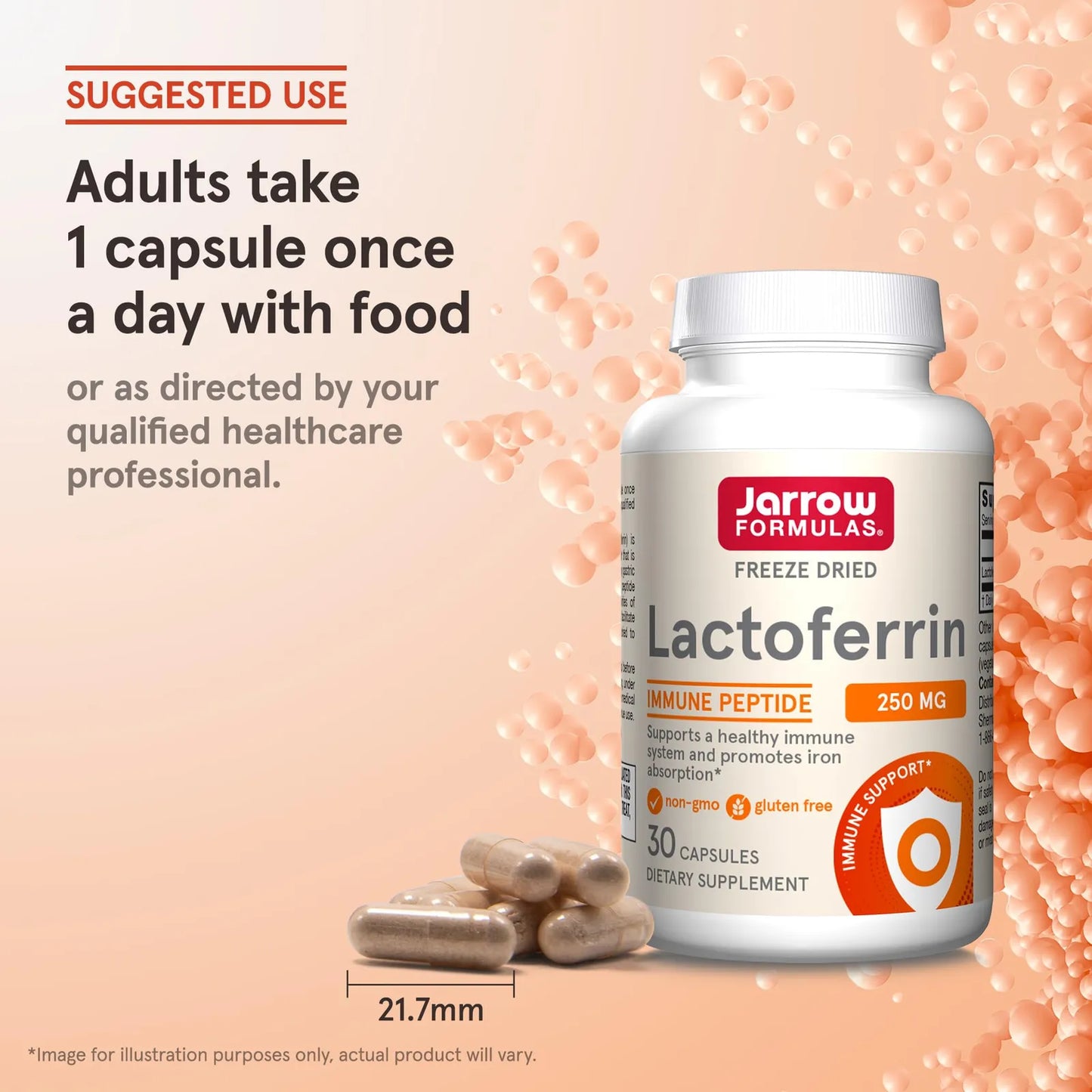 Lactoferrina 250 Mg Glicoproteína Inmunitaria Apoyo Sistema Inmunológico Y Absorción De Hierro