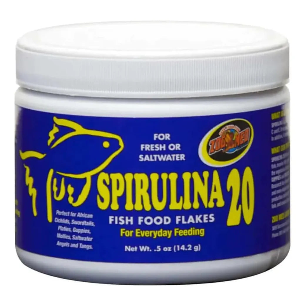 Alimento En Copos Para Peces Con Espirulina 20g Nutricion Premium
