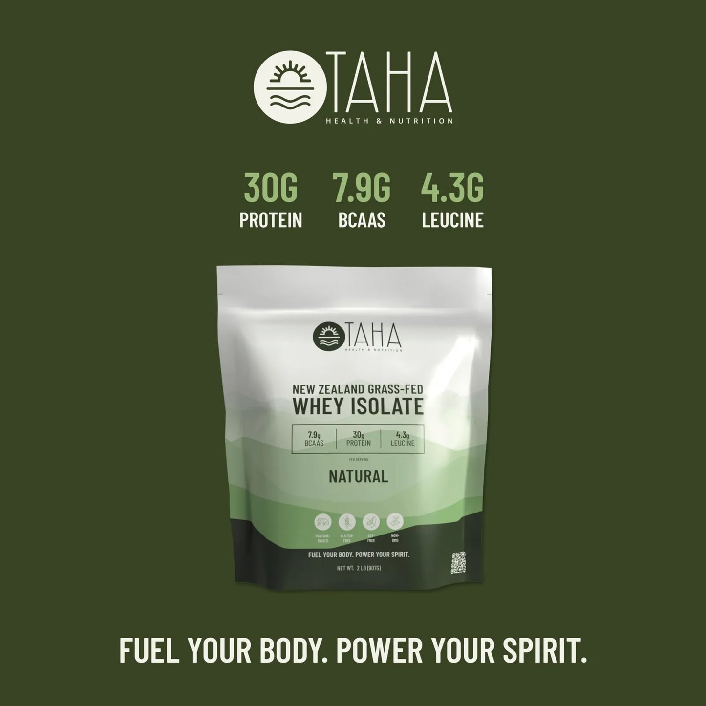 Proteína De Suero Aislada Natural 30 Gramos Bcaa 8 Gramos Leucina Sin Sabor