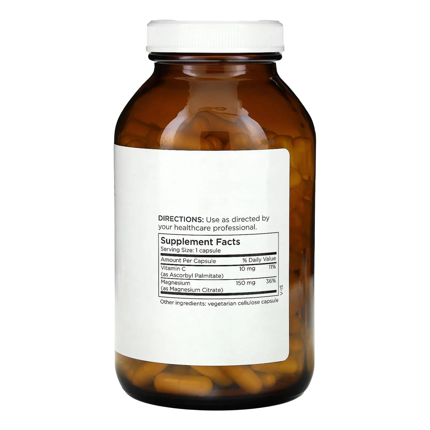 Citrato De Magnesio 167 Mg Con Vitamina C 240 Cápsulas Soporte Muscular Y Digestivo