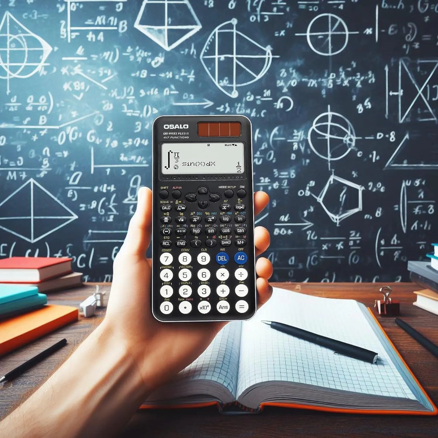 Calculadora Cientifica Osalo 417 Funciones Pantalla 2 Lineas Ideal Estudiantes