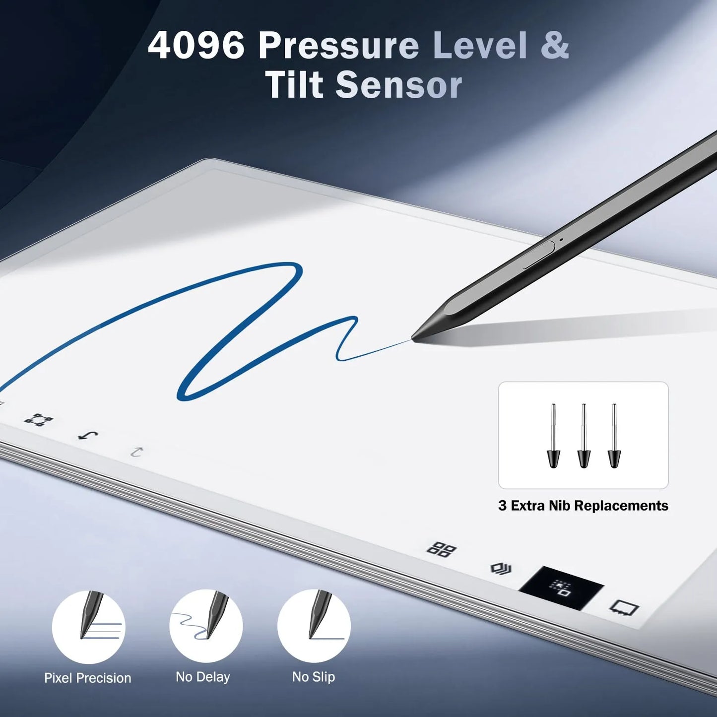 Lápiz Óptico Magnético Recargable Compatible Con Remarkable Paper Pro