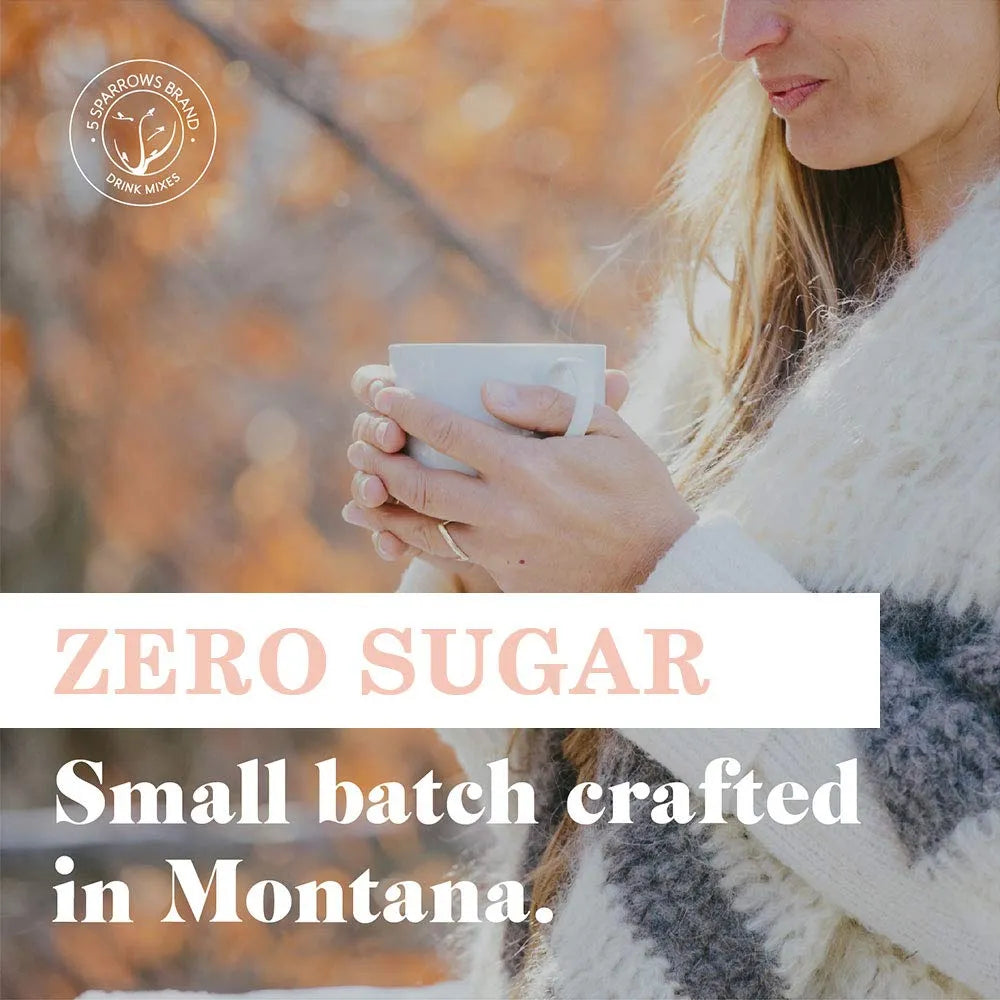 5 Sparrows Mezcla Chai Latte Especiado Sin Azúcar Keto Stevia 10 Onzas