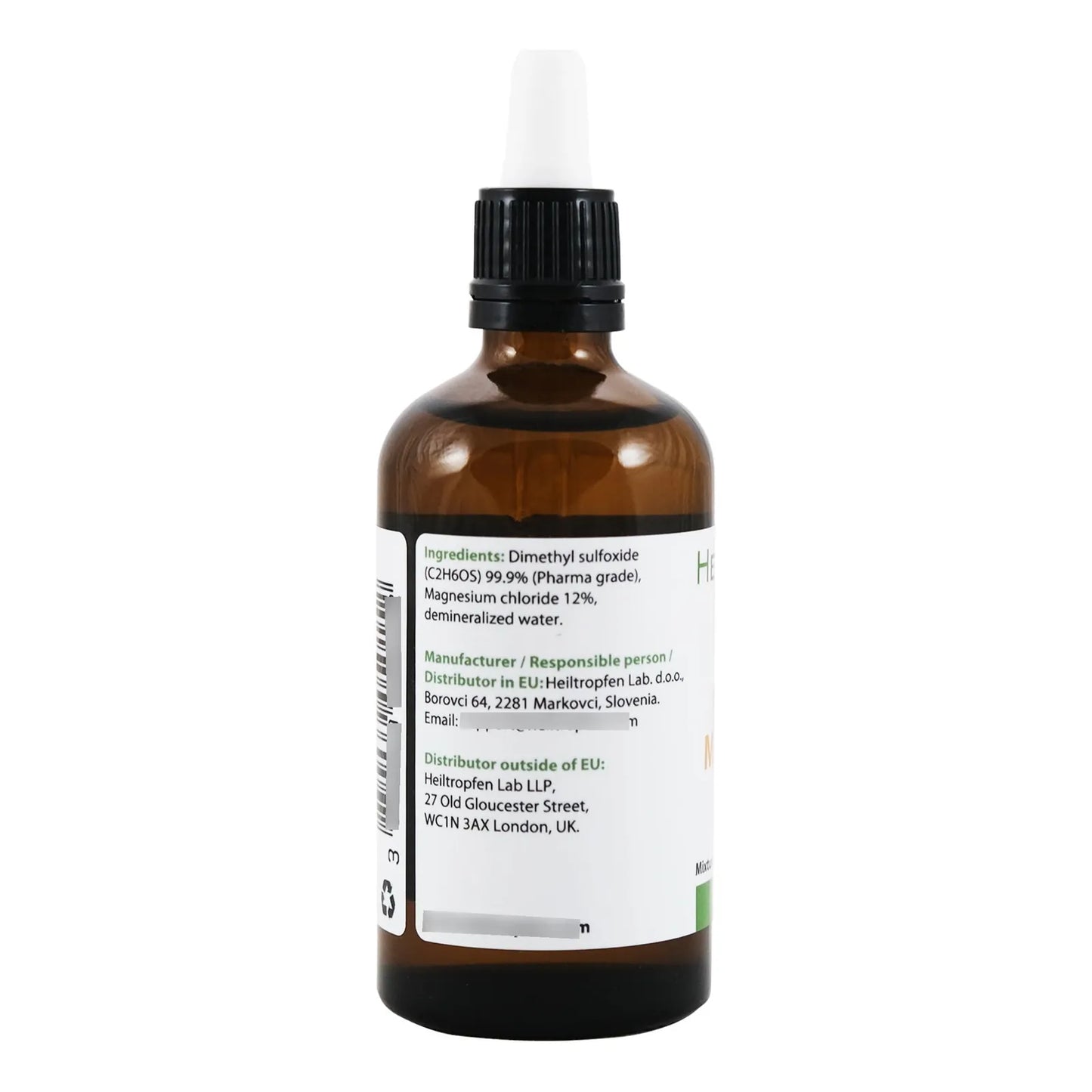 Aceite DMSO Y Magnesio Alta Pureza 100 Ml Grado Farmaceutico