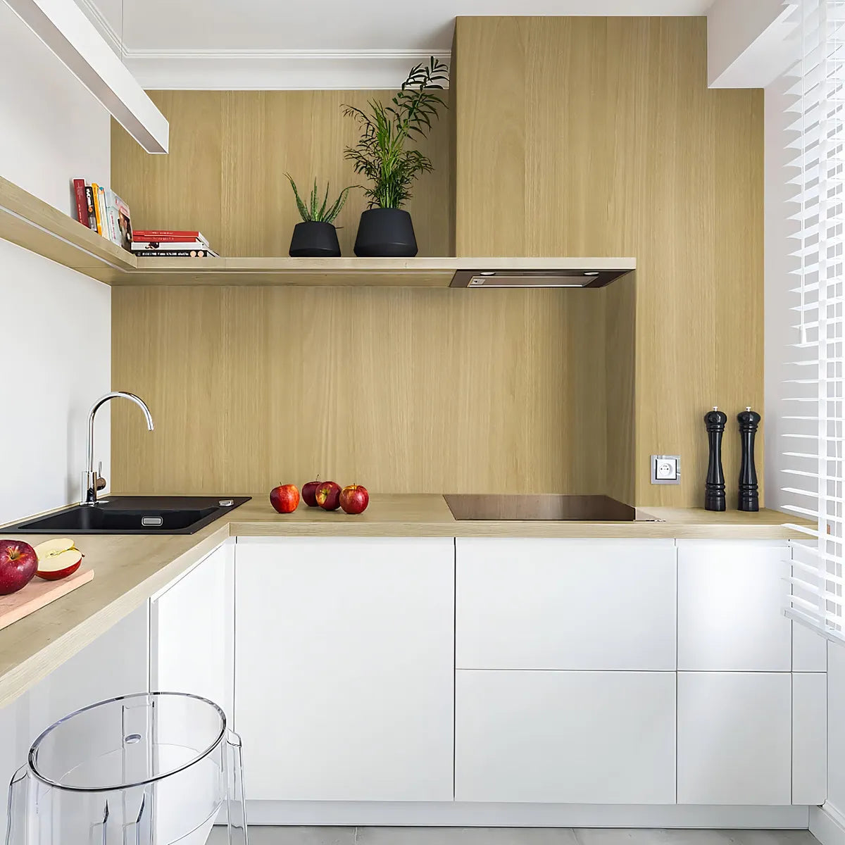 Papel Tapiz Grano Madera Arce Autoadhesivo Heroad Renovacion Instantanea