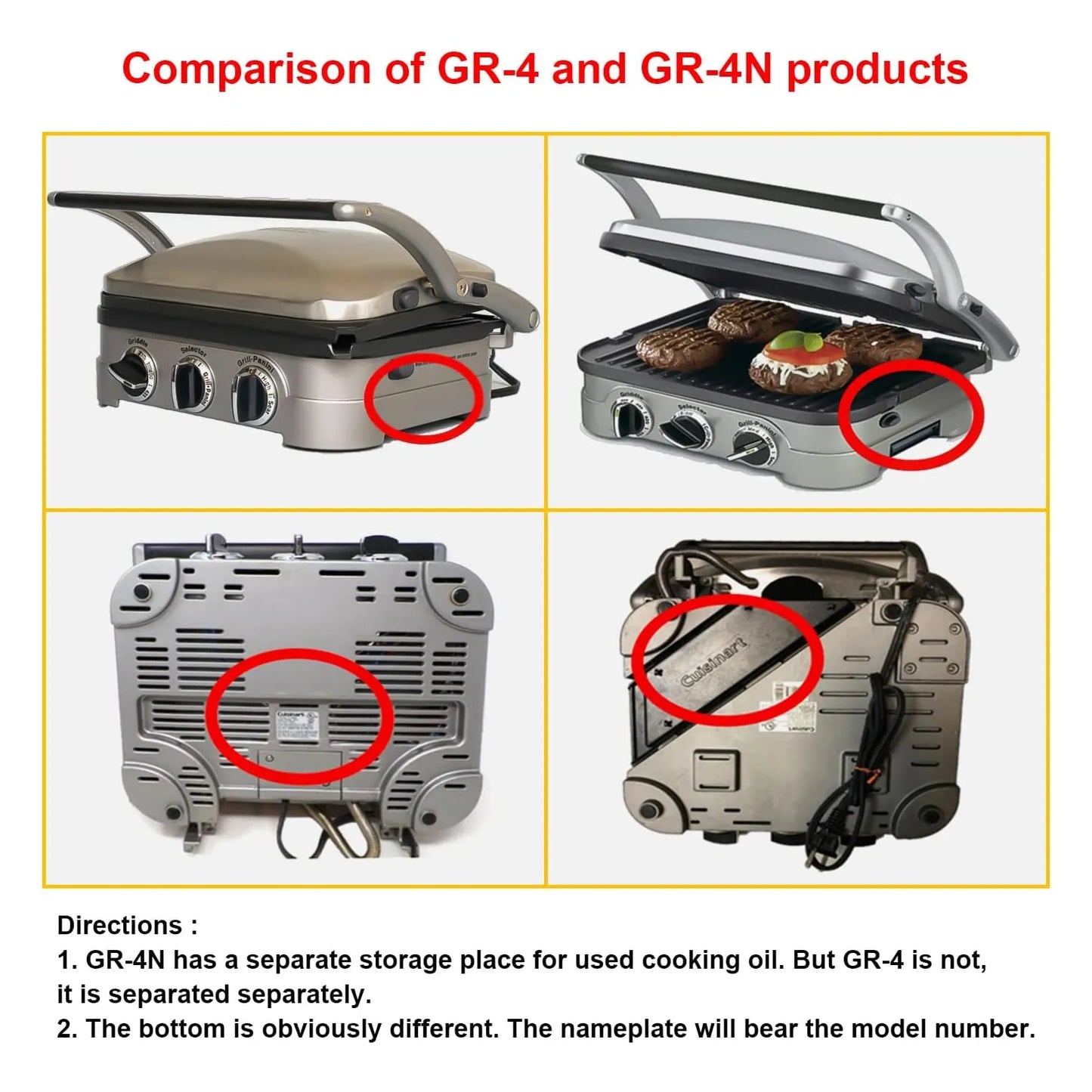 Placas De Gofres Para Cuisinart Griddler Series Antiadherentes Y Faciles De Limpiar