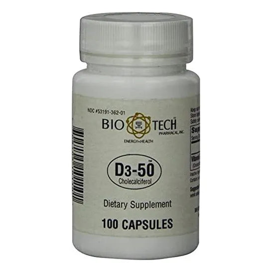 Vitamina D3 50mcg 100 Cápsulas Salud Ósea E Inmunológica