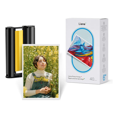 Papel Fotográfico 10x15 Cm Y Cartucho Repuesto Para Impresora DHP512/DHP513 40 Hojas