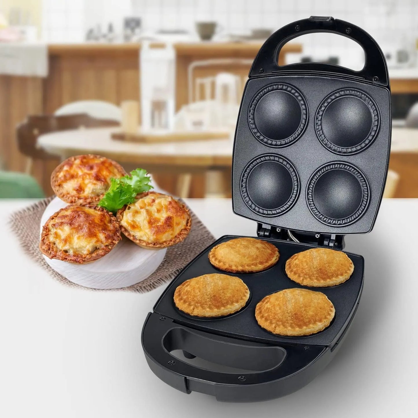 Máquina De Quiche Eléctrica Para Pasteles Caseros Rápidos Y Fáciles