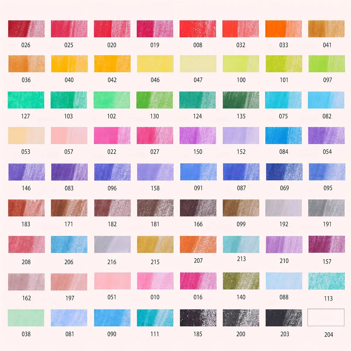 Juego De Lápices De Colores Kalour Premium 72 Piezas Colores Vibrantes Incluye Metálicos