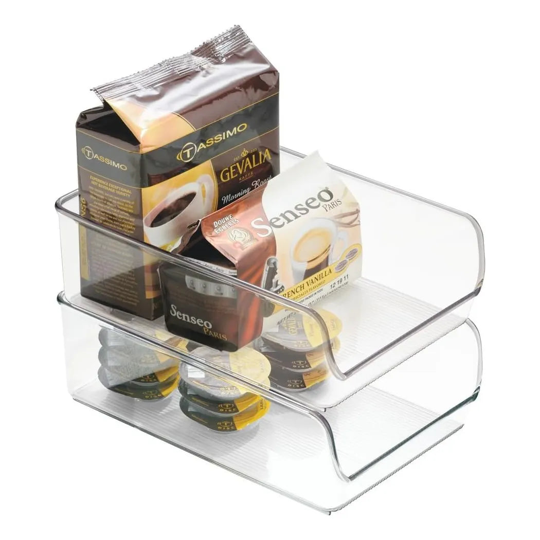 Contenedor Organizador iDesign Linus Para Refrigerador Y Congelador 11 X 7 X 3.5 Pulgadas Transparente
