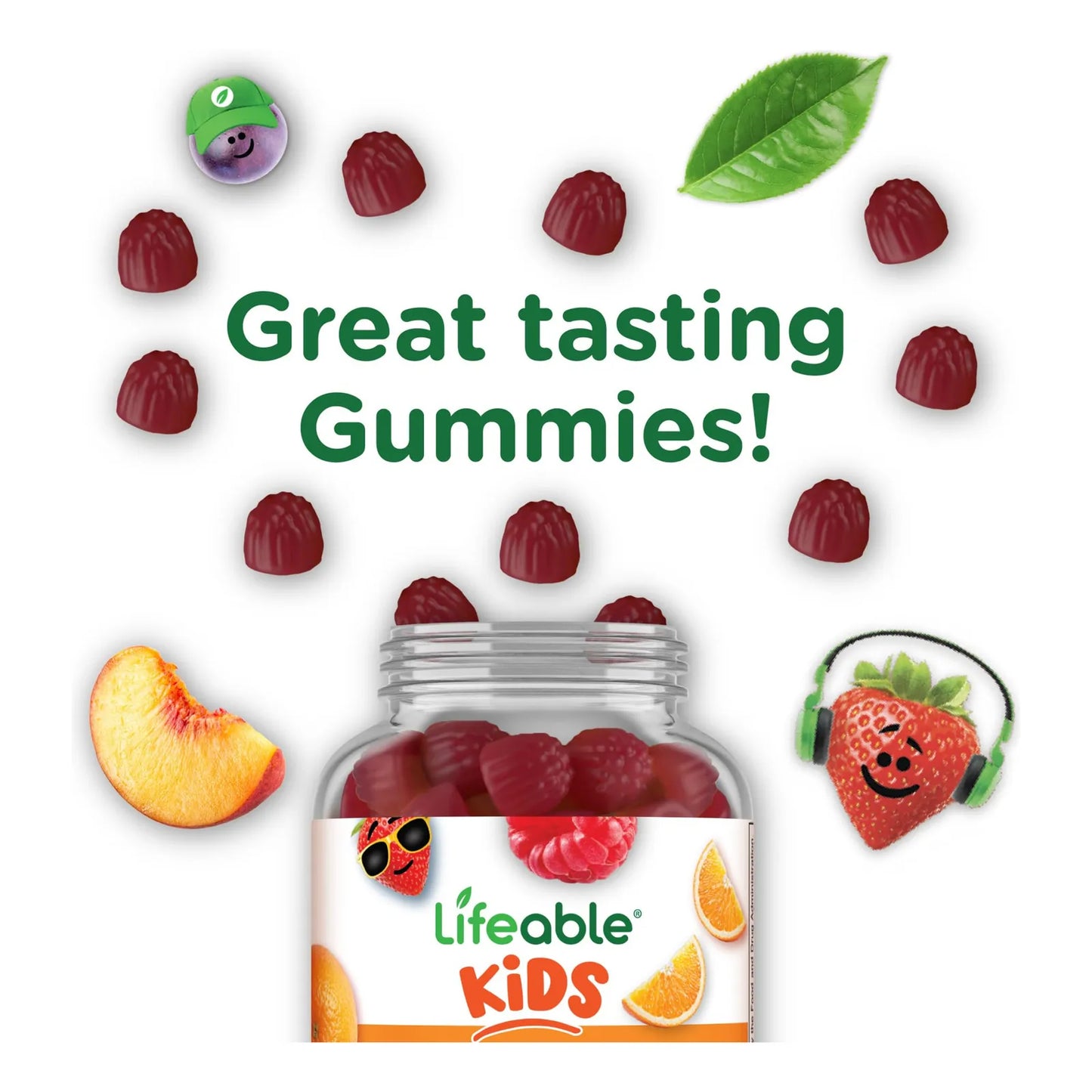 Gomitas Vinagre Sidra Manzana Para Niños 500 Mg Sabor Natural 60 Unidades