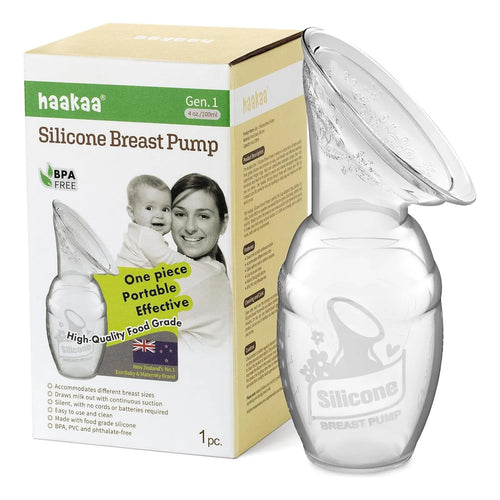 Bomba De Leche Manual Haakaa Silicona Grado Alimenticio 100ml Extracción Silenciosa