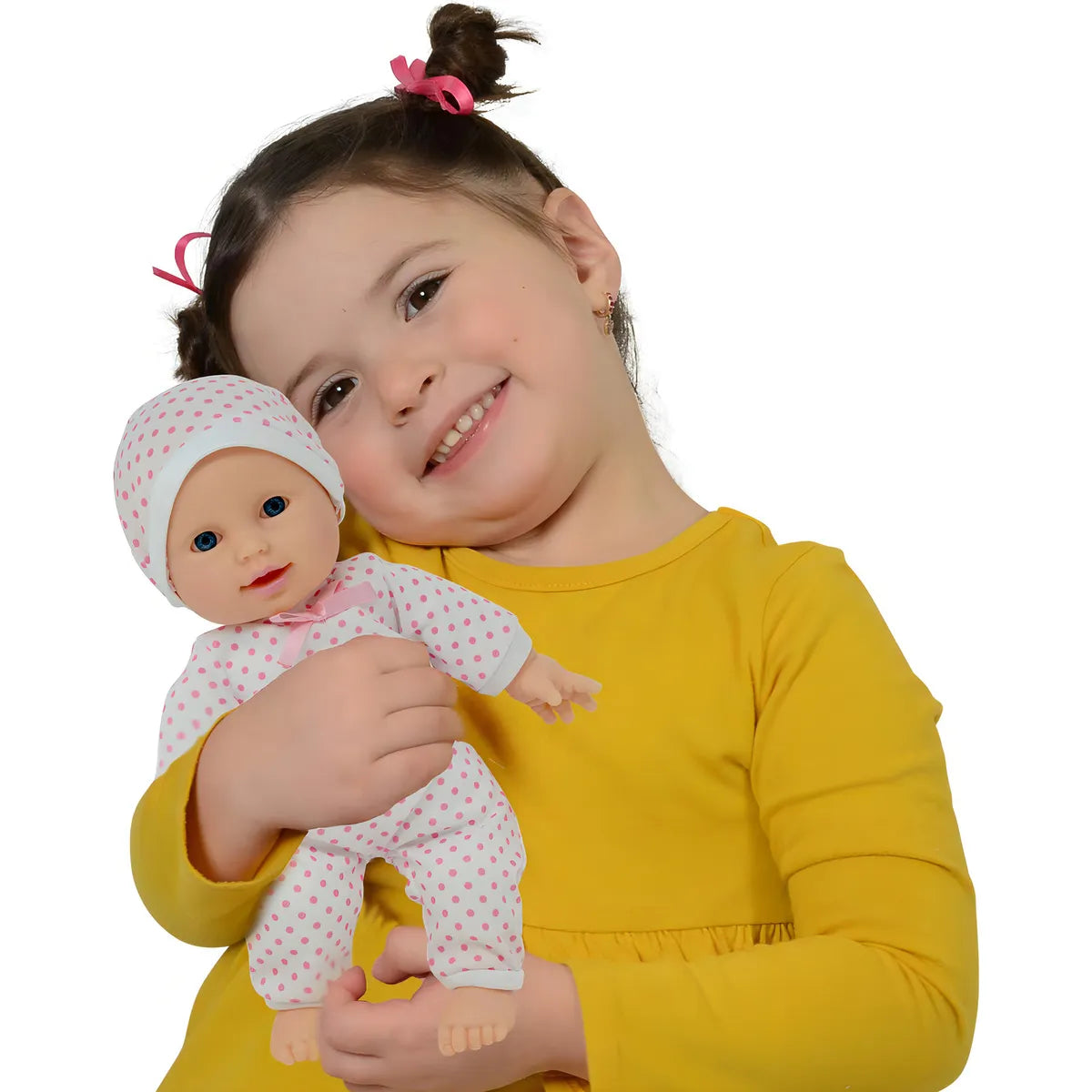 Muñeca Bebé Suave 11 Pulgadas Con Chupete Y Ropa Incluida The New York Doll Collection