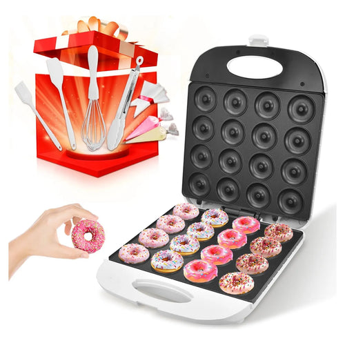 Máquina Mini Donuts DSP 1400W Antiadherente Para 16 Unidades Kit Completo Incluido