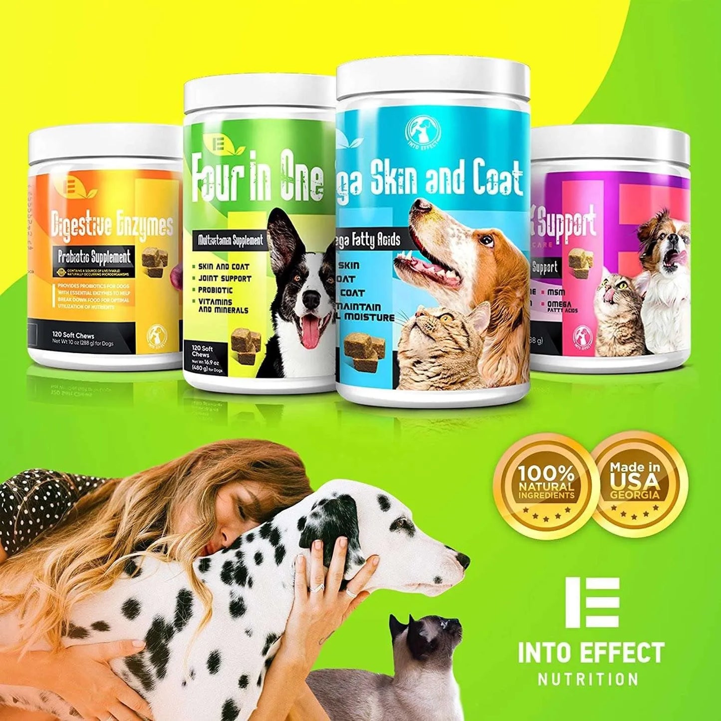 Multivitaminas Para Perros 4 En 1 Apoyo Articulaciones Salud Inmunológica Y Más