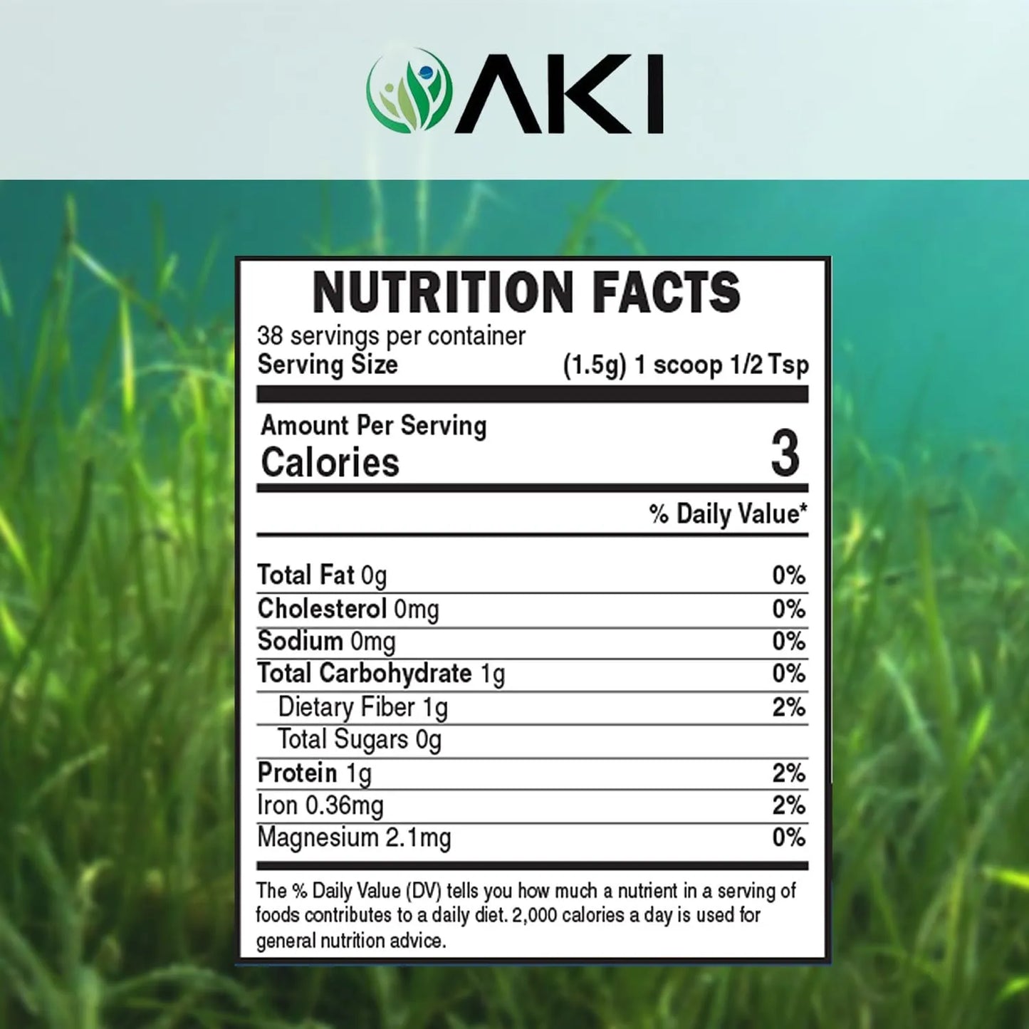 Polvo De Espirulina Azul AKI Superalimento Nutritivo Y Colorante Natural