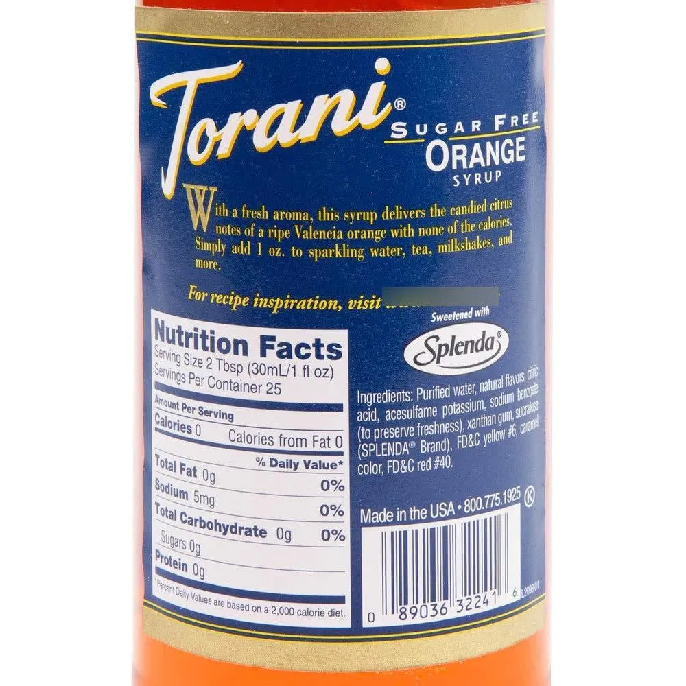 Sirope Natural Naranja 750 Ml Sin Azúcar Ideal Para Bebidas