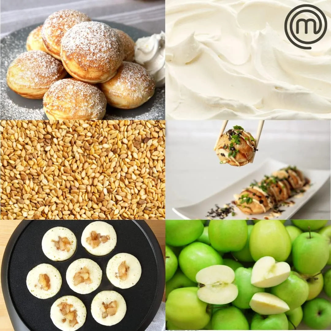 MasterChef Electric Ebelskiver Maker Takoyaki Aebleskivers Cocina Facil
