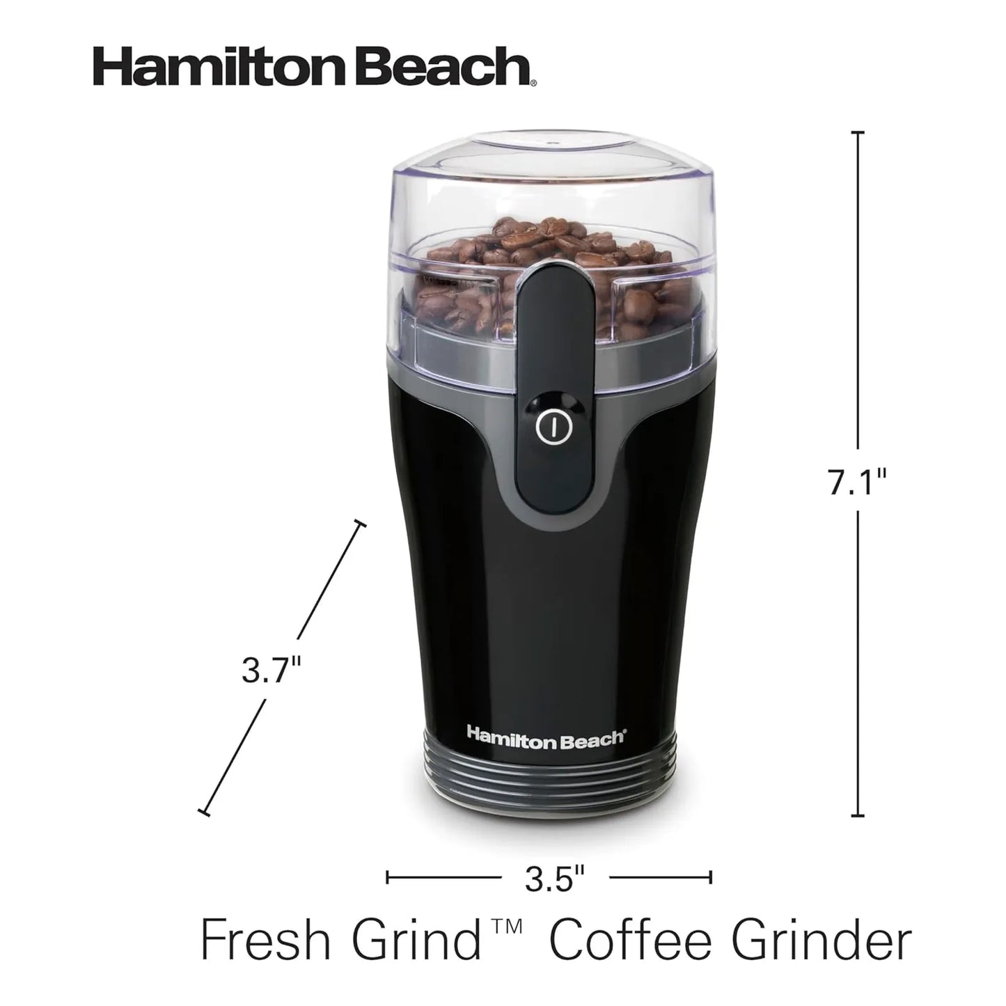 Molinillo Eléctrico Hamilton Beach Para Café Y Especias Con Cuchillas De Acero Inoxidable
