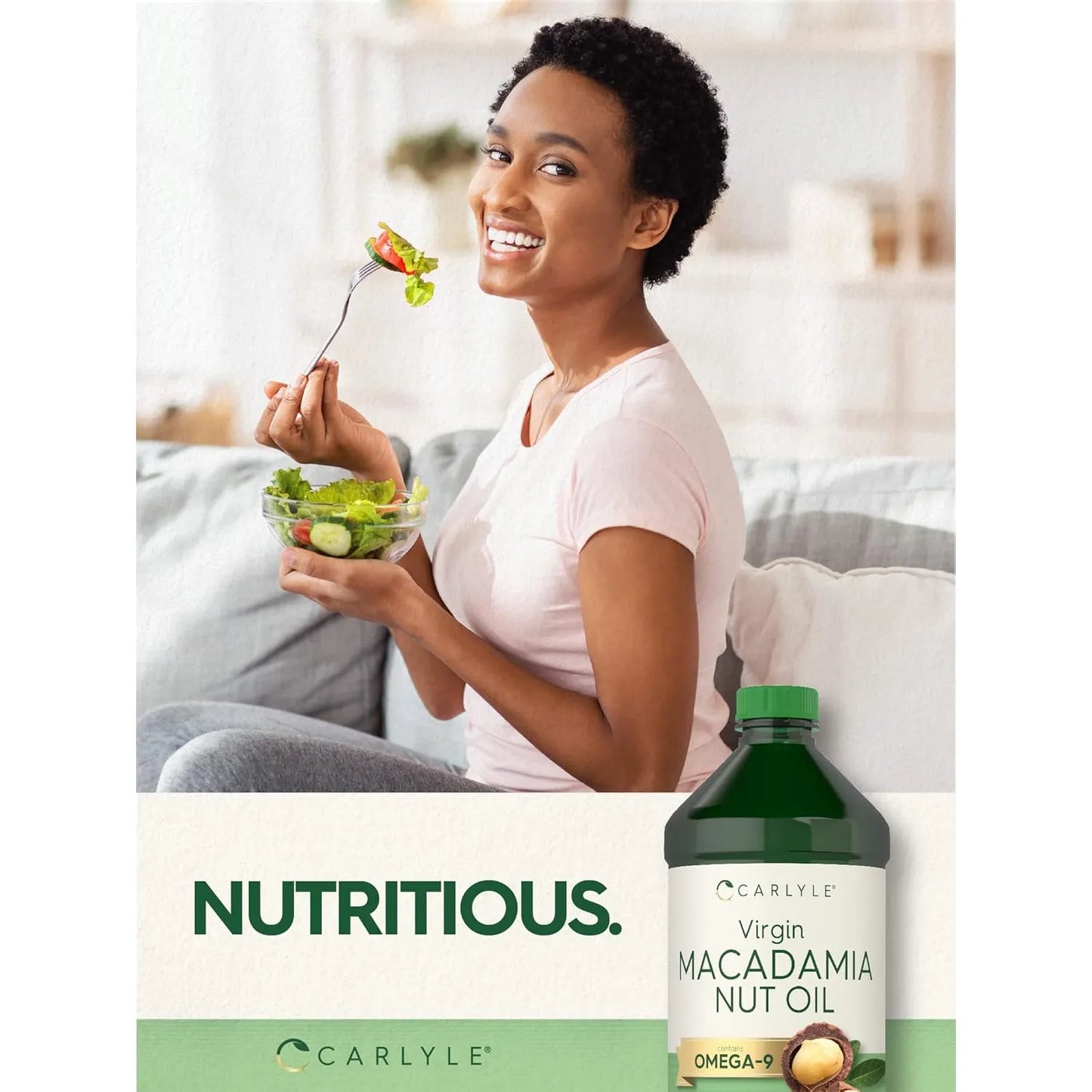 Aceite De Nuez De Macadamia Prensado En Frio 473 Ml X 3 Und Carlyle Premium