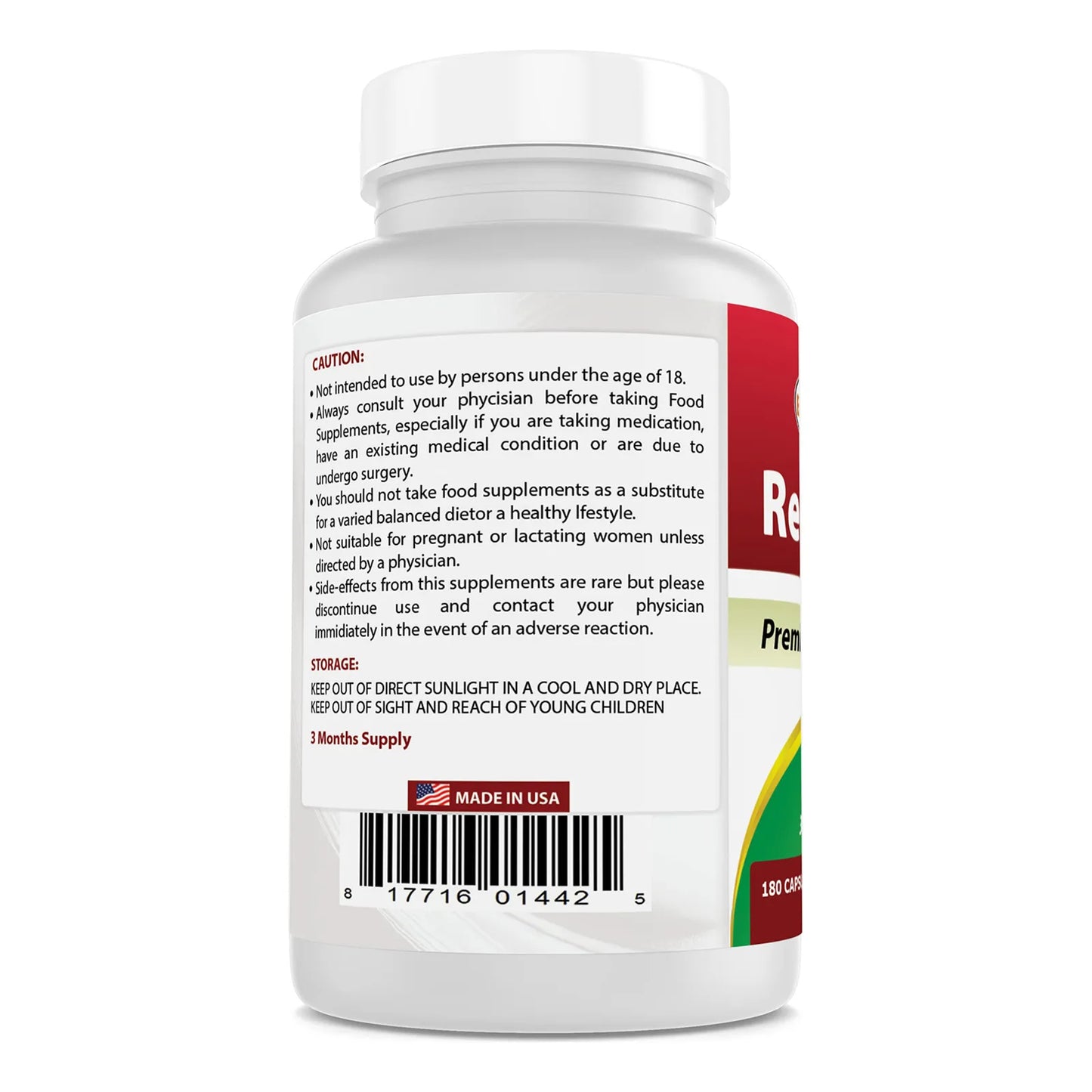 Trébol Rojo 430 Mg 180 Cápsulas Naturales Para Salud Y Bienestar