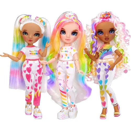 Rainbow High Color Create Ojos Morados Muñeca Articulada Con Accesorios Para Personalizar
