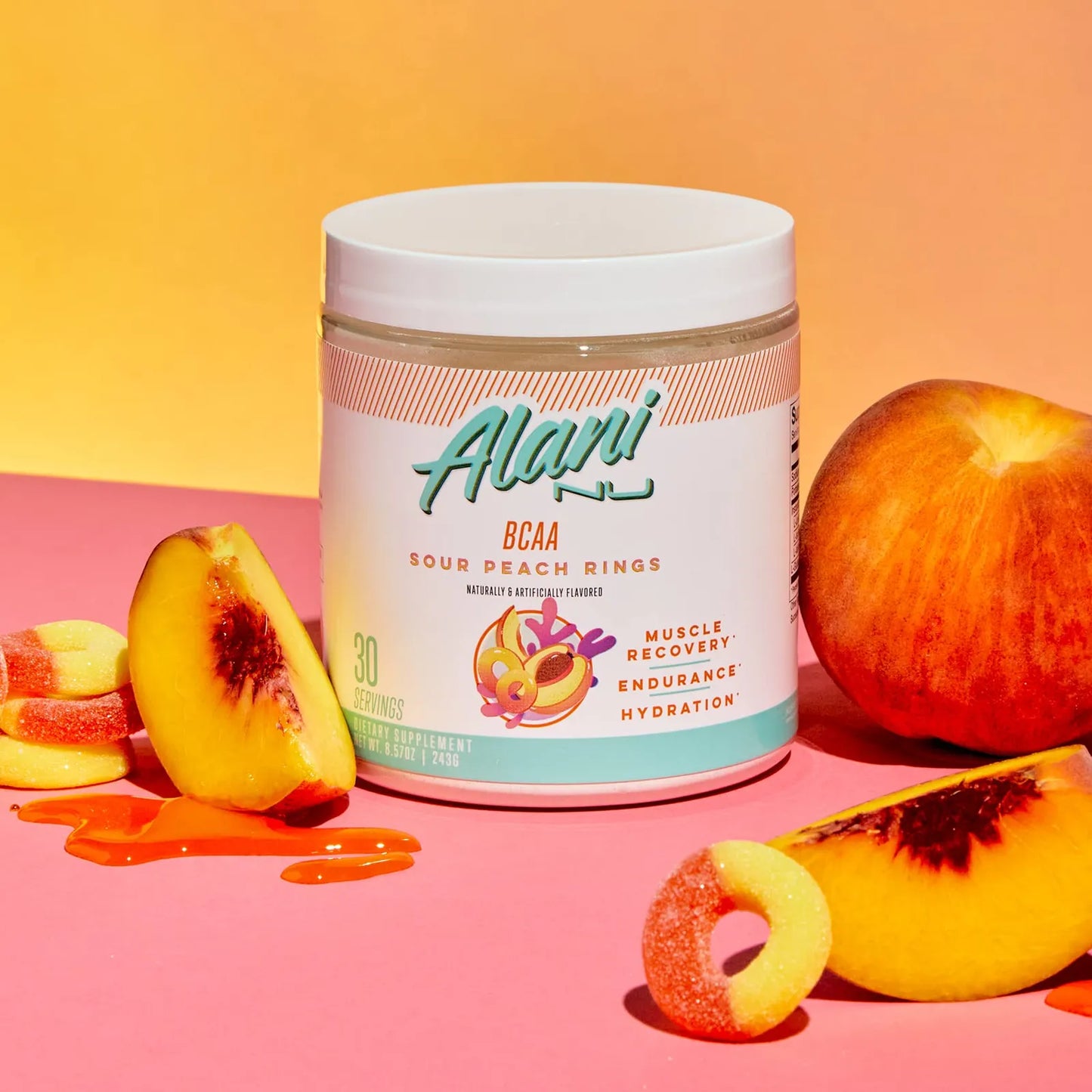 BCAA Energético En Polvo Sabor Frutal 300g Recuperación Muscular Sin Calorías