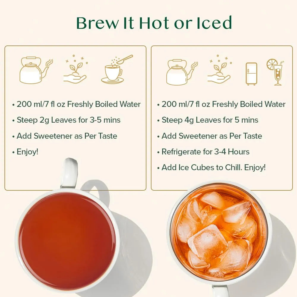 Té Cardamomo Masala Chai Premium Assam Hojas Sueltas Importado