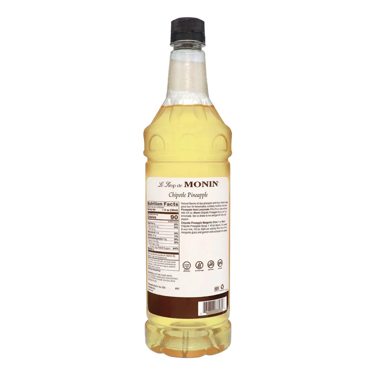 Jarabe Cóctel Piña Chipotle 1 Litro Sabor Intenso Ideal Para Bebidas Y Postres