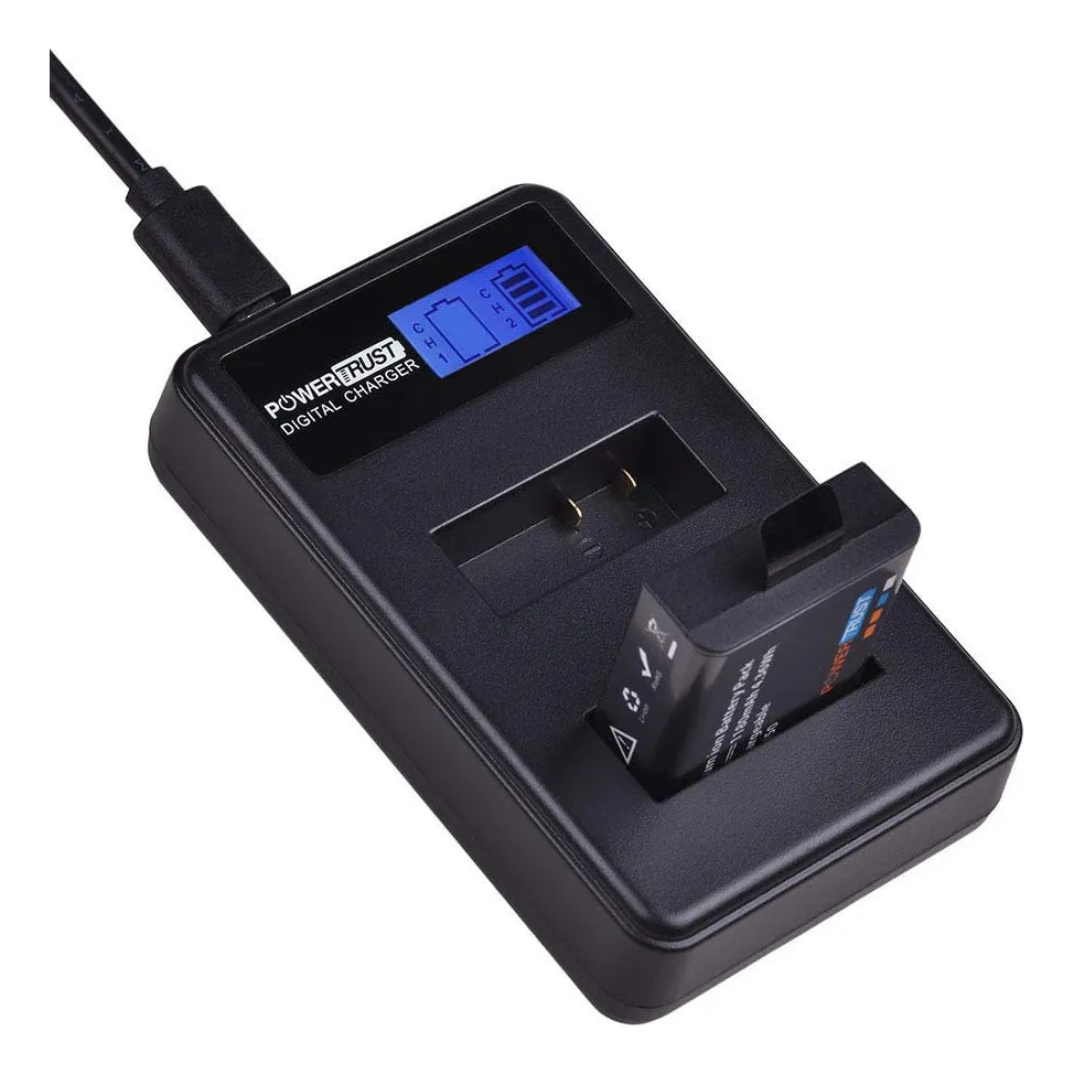 Paquete 3 Baterías PG1050 Y Cargador LCD Doble USB Para Cámaras Deportivas