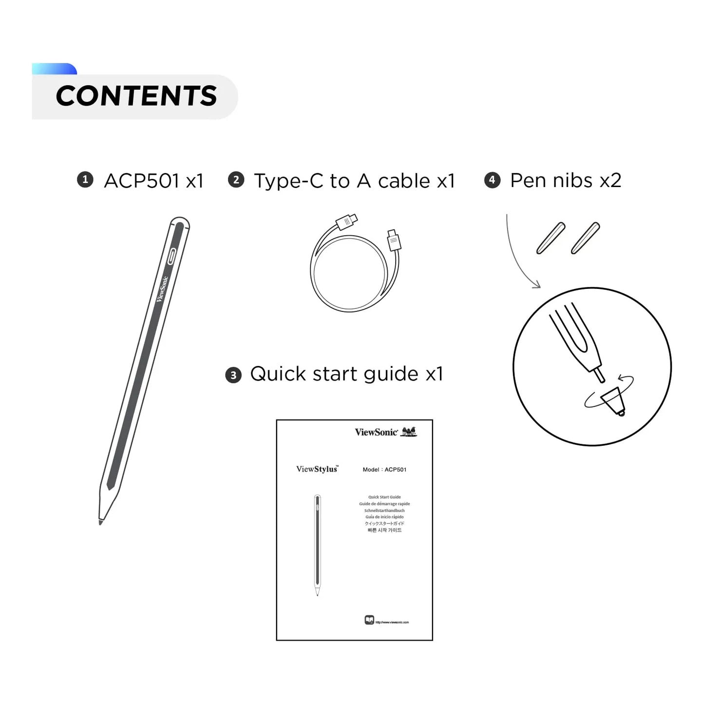 Lápiz Óptico Magnético ACP501 Para iPad Carga Rápida USB-C Y Rechazo De Palma